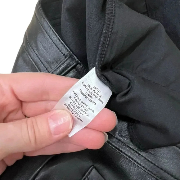 Halogen Black Faux Leather Pants 0 - Picture 4 of 4